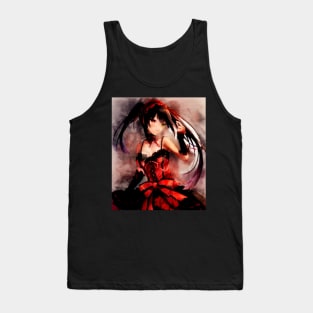 Tokisaki Kurumi Anime Watercolor Tank Top